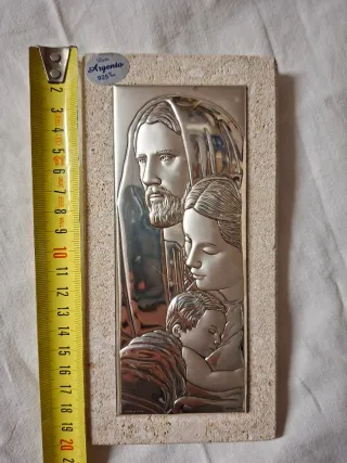 Icona Sacra Famiglia Argento 925%