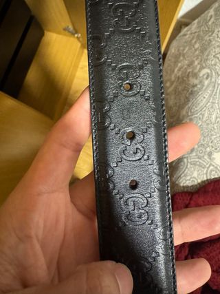 Cinturón Gucci InterlockingGG Negro - sin etiqueta