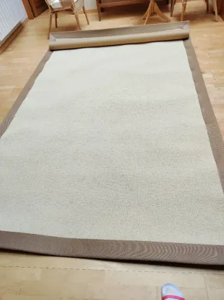 Tappeto KP, modello Haiku Fuji in juta Beige 3x2m.