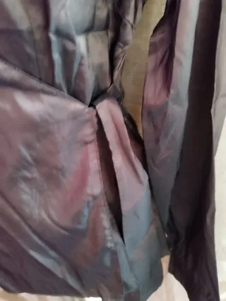 Camisa cruzada marrón tornasol 40/42