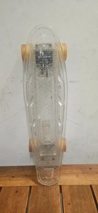 Monopatín Skate vintage con ruedas LED