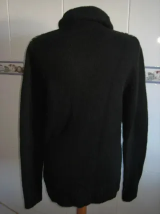 Cárdigan Hombre T. S Negro/Blanco