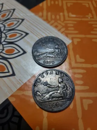 Moneda Antigua 5 Pesetas Ley 900