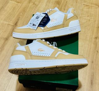 Lacoste T-Clip Talla 37.5 Blancas y Marrones