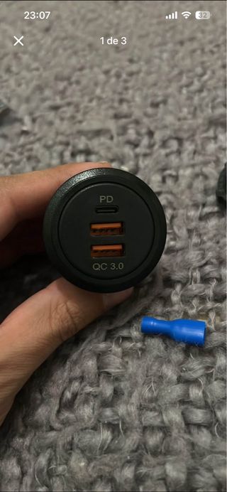 Carregador USB PD QC 3.0 12V