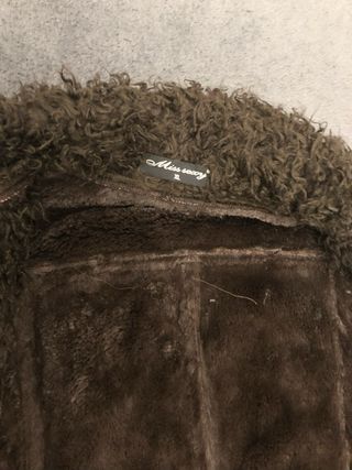 Montone vintage in pelo marrone