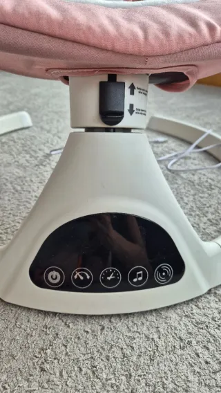 Mecedora eléctrica bebé rosa