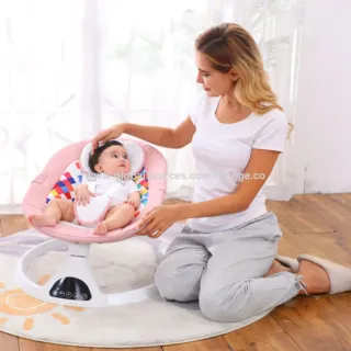 Mecedora eléctrica bebé rosa