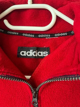 Forro polar Adidas rojo