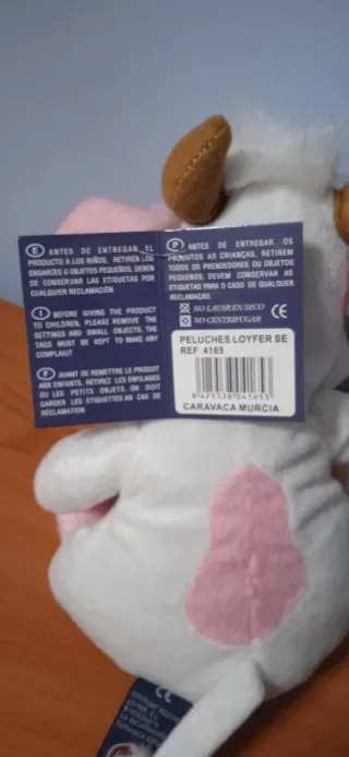Peluche Vaca Blanca