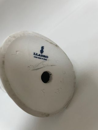 Figura Lladró Porcelana Virgen Flores