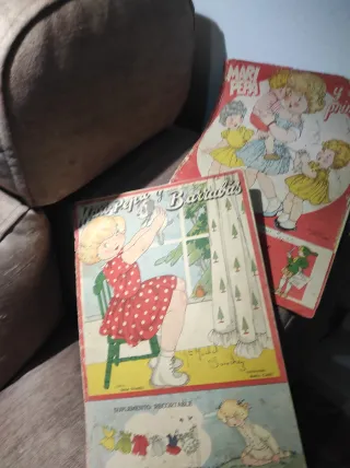 2 Cuadernos infantil antiguo “Mari Pepa" Año 40-50