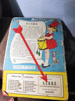 2 Cuadernos infantil antiguo “Mari Pepa" Año 40-50