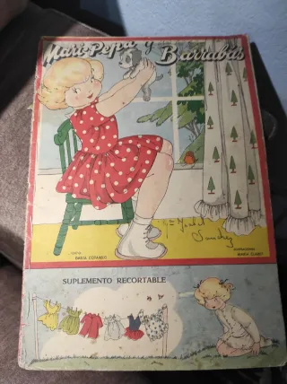 2 Cuadernos infantil antiguo “Mari Pepa" Año 40-50