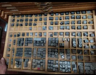 Letras antiguas de imprenta