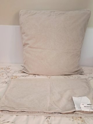 Una Funda Cojín Ikea 65x65 Beige