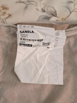Una Funda Cojín Ikea 65x65 Beige