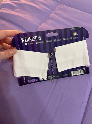 Trecce e collana Mercoledi Addams