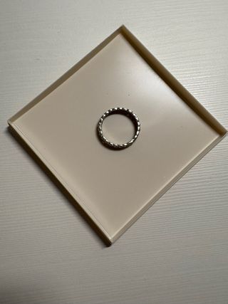 Anillo acero inoxidable dorado y plateado