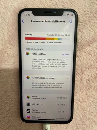 iPhone X Plata Negociable