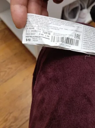 Pantalón niño Talla 9-10 años