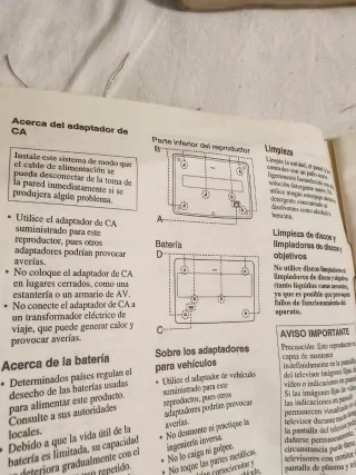 Lector DVD Portátil Sony