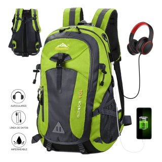 Mochila 40L senderismo camping varios colores