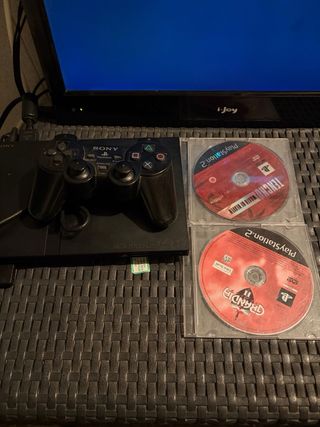 Playstation 2 Slim Negra