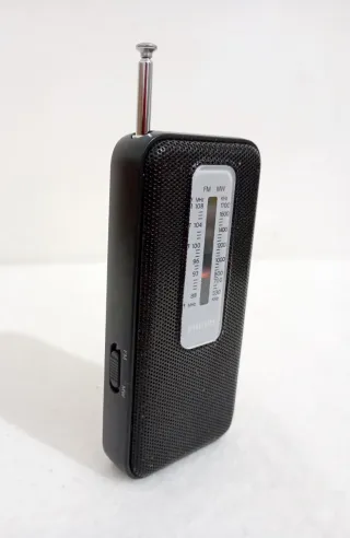 Radio Philips Portátil FM/MW Negra