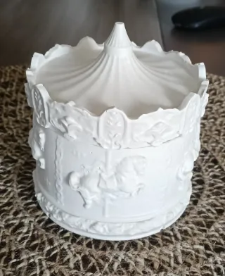 Carosello portagioie bianco