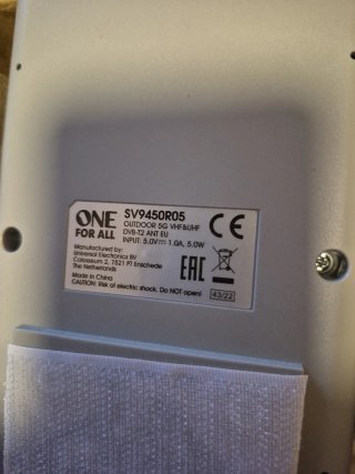 Antena TV One For All SV9450 Amplificada