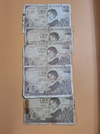 Lote Billetes Antiguos Pesetas,algunos perfectos