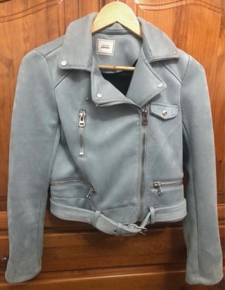 Chaqueta Pimkie Celeste Terciopelo