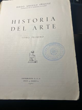 Historia Del Arte Tomo Primero