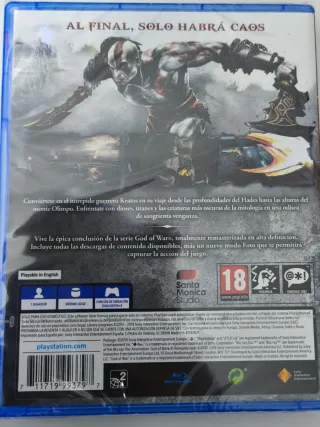 God of War III 3 Remasterizado PS4 PRECINTADO
