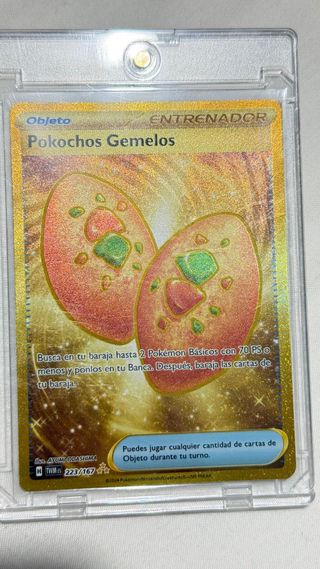 Carta Pokémon Objeto Pokochos Gemelos 223/167