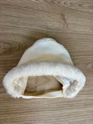 Abrigo blanco bebé con capota 12 meses Mayoral
