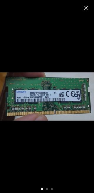 Memoria RAM,Samsung 16Gb DDR4 Sodimm 3200