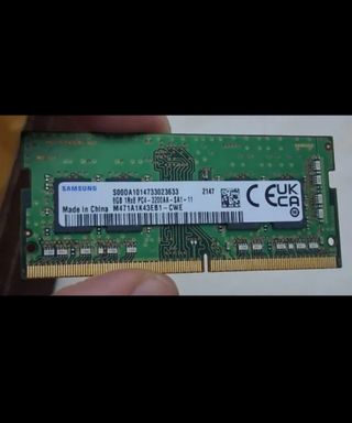 Memoria RAM,Samsung 16Gb DDR4 Sodimm 3200