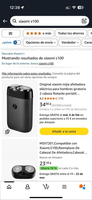 Xiaomi S100 - Afeitadora Eléctrica