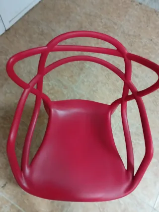 Silla Diseño Roja Plástico