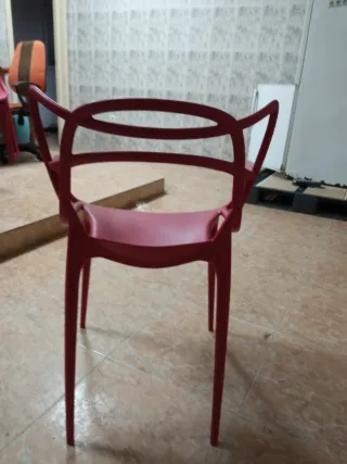 Silla Diseño Roja Plástico