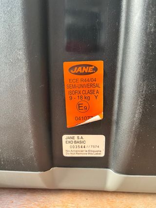 Silla Auto Jané Exo Basic Burnt Red