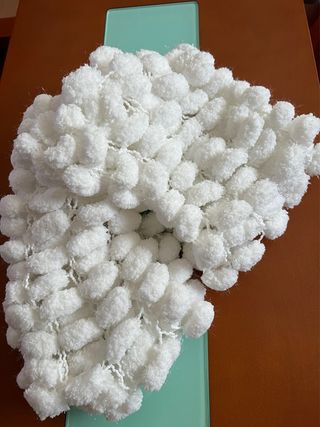 Bufanda Boa Acrílica Blanca Mujer