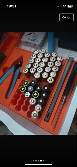 Organizador de monedas y pilas en 3D