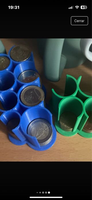 Organizador de monedas y pilas en 3D