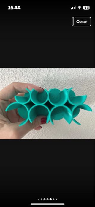 Organizador de monedas y pilas en 3D