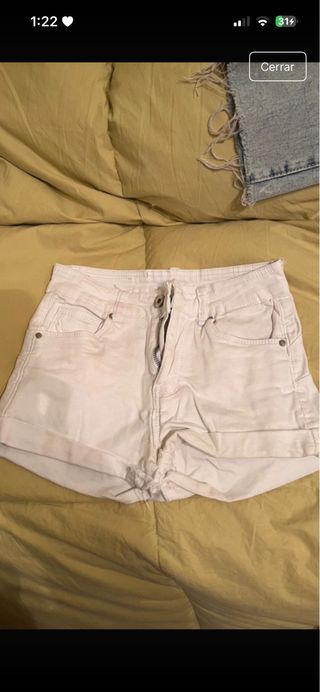 Pantalón corto blanco