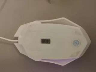 Ratón Gaming USB Luces RGB Blanco