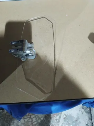 Visera moto regulable transparente